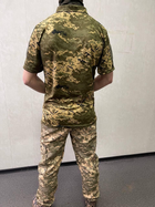 Тактический костюм летний пиксель штаны рип-стоп и поло CoolMax L - изображение 3