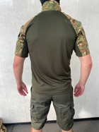 Тактический костюм летний для НГУ, ВСУ убакс с шортами мультикам-хаки M - изображение 8