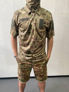 Тактичний літній костюм (поло + шорти) мультикам L - зображення 1