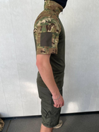Тактический костюм летний для НГУ, ВСУ убакс с шортами мультикам-хаки XL - изображение 2