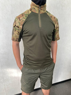 Тактичний костюм літній для НГУ, ЗСУ убакс із шортами мультикам-хакі XXL - зображення 7