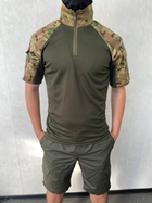 Тактичний костюм літній для НГУ, ЗСУ убакс із шортами мультикам-хакі XXXL - зображення 1