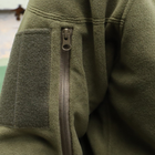 Флісова тактична кофта. Куртка флісова з капюшоном Шерман олива розмір 70 (926) - изображение 7