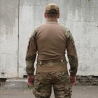 Тактическая рубашка УБАКС Мультикам Койот. UBACS с длинным рукавом "Самурай" размер 50 (914-1) - изображение 3