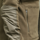 Флісова тактична куртка з капюшоном Шерман олива розмір 68 (926) - зображення 7