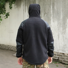 Флісова тактична куртка з капюшоном Шерман чорний розмір 62 (926) - зображення 4