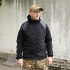 Флісова тактична куртка з капюшоном Шерман чорний розмір 52 (926) - зображення 1