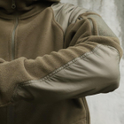 Флісова тактична куртка з капюшоном Шерман олива розмір 46 (926) - зображення 8