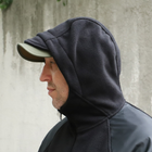 Флісова тактична куртка з капюшоном Шерман чорний розмір 64 (926) - изображение 6