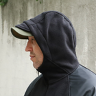 Флісова тактична куртка з капюшоном Шерман чорний розмір 60 (926) - изображение 6