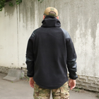 Флісова тактична куртка з капюшоном Шерман чорний розмір 58 (926) - зображення 5