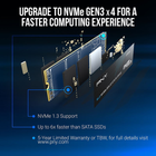 Dysk SSD PNY CS1030 250 GB NVMe M.2 2280 PCIe 3.0 x4 3D NAND (TLC) (M280CS1030-250-RB) - obraz 3
