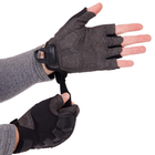 Тактичні рукавички з відкритими пальцями SP-Sport BC-8808 Чорний розмір: L - зображення 9