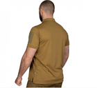 Тактична футболка поло Polo 52 розмір XL,футболка зсу поло койот для військовослужбовців,чоловіча футболка поло - зображення 3