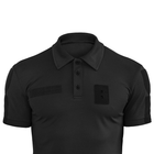 Тактическая футболка поло Polo 46 размер S,футболка зсу поло черный для полицейских, мужская футболка поло - изображение 7