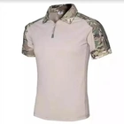 Тактическая футболка поло с коротким рукавом мультикам рубашка боевая Multicam Ubacs р.L 1шт.
