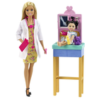 Ігровий набір із лялькою Barbie Кар'єра Педіатрині GTN51 (887961918625) - зображення 1