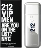 Туалетна вода для чоловіків Carolina Herrera 212 VIP Men 100 мл (8411061723760)