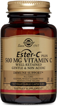 Вітамін Solgar С 500 мг, Ester-C Ascorbate Complex, 50 вегетаріанських капсул (33984010383) - зображення 1