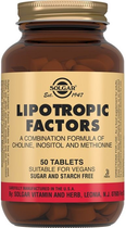 Czynnik lipotropowy Solgar 50 tabletek (0033984015807)