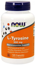 Харчова добавка Now Foods L-тирозин 500 мг 120 капсул (733739001627) - зображення 1