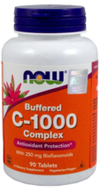 Добавка харчова Now Foods Vitamin C 1000 Complex Buffered 90 таблеток (733739007001) - зображення 1