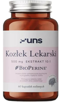 Suplement diety UNS Kozłek Lekarski 60 kapsułek (5904238960202) - obraz 1