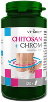 Vitadiet Chitosan + Chrom 120 kapsułek Poziom Glukozy (5900425005053) - obraz 1