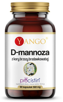 Харчова добавка Yango D-Mannose 90 капсул із кори срібної берези (5904194062132) - зображення 1