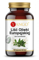Харчова добавка Yango European Olive Leaf 40% 430 мг 60 капсул (5907483417989) - зображення 1