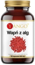 Харчова добавка Yango Algae Calcium 690 мг 90 капсул Суглоби Кістки М'язи (5903796650198)