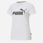 Футболка бавовняна жіноча Puma Ess Logo Tee 586774-02 M Біла (4063697275058) - зображення 4