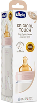 Chicco Original Touch plastikowa butelka do karmienia z lateksowym smoczkiem 4m+ 330 ml różowy (27634.10) - obraz 4