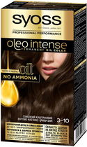 Farba do włosów SYOSS Oleo Intense 3-10 Głęboki brąz 115 ml (8410436227698) - obraz 1