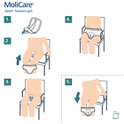 Wkładki urologiczne Hartmann MoliCare Premium Men Wkładki męskie V-kształtne z mankietami 5 kropli 14 szt (4052199291987) - obraz 7