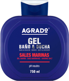 Гель для ванни та душу Agrado Marine Salts Bath and Shower Gel з морською сіллю 750 мл (8433295040062) - зображення 1