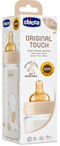 Chicco Original Touch plastikowa butelka do karmienia z lateksowym smoczkiem 2m+ 250 ml beżowy (27624.30) - obraz 2