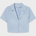 Рубашка хлопковая женская C&A FLm2147852 XS Голубая (DN4000000242143) - изображение 4