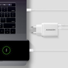 Мережевий зарядний пристрій Axagon ACU-PQ22W White - зображення 9