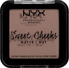 Рум'яна NYX Professional Makeup Sweet Cheeks Creamy Powder Blush Matte з матовим фінішем 09 So taupe 5 г (0800897192297) - зображення 1