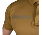 Футболка поло тактична 60 розмір 5XL чоловіча військова армійська футболка ПОЛО POLO койот для ЗСУ - зображення 5