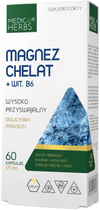 Medica Herbs Magnez Chelat + Wit. B 60 kapsułek (5903968202194) - obraz 1