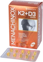 Харчова добавка Xenico Pharma Менахінокс K2+D3 2000 60 капсул (5905279876521) - зображення 1