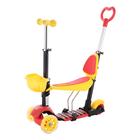 Дитячий самокат Nils Extreme Fun HLB07 4 в 1 Black-Yellow-Red (16-51-053) - зображення 7