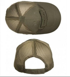 Бейсболка кепка Mil-Tec Олива 12317601 з липучкою та сіткою - зображення 7