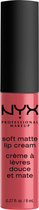 Рідка помада для губ NYX Professional Makeup Soft Matte Lip Cream 08 San Paulo (800897142896)