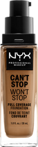 Рідка тональна основа NYX Professional Makeup Can`t Stop Won`t Stop 24-Hour Foundation 13 Golden 30 мл (800897157302) - зображення 2