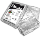 Тент посилений Bradas тарпаулін SILVER 120 гр/м2, 3x4 м PL1203/4