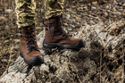 Берці тактичні. Чоловічі бойові черевики з водостійкою мембраною Мaxsteel Waterproof Brown 46 (304мм) коричневі в подарунок 2 пари тактичних шкарпеток - зображення 2