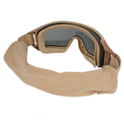 Комплект защитной маски Revision Desert Locust Essential с прозрачной и дымчатой линзой Бежевый 2000000130781 - изображение 4